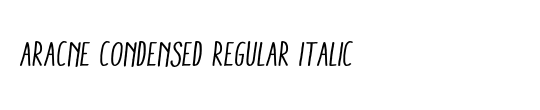 Aracne Regular Italic