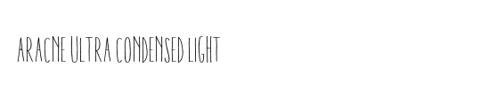 Aracne Condensed Light Italic