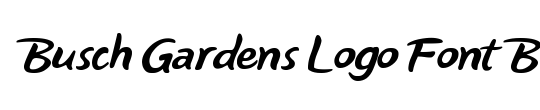 Busch Gardens Logo Font