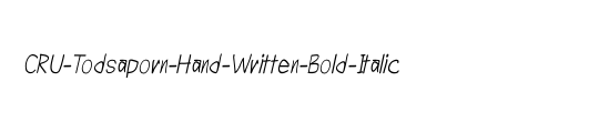 CRU-Todsaporn-Hand-Written-Bold