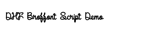 DHF Broffont Script Demo