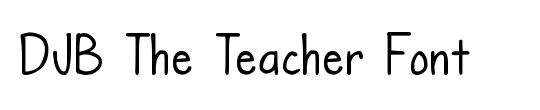 DJB The Teacher Font