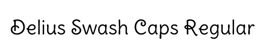 Delius Swash Caps