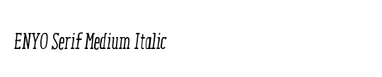 ENYO Serif Medium Italic