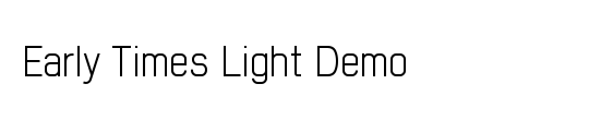 Early Times Light Demo
