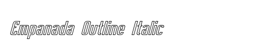Italic Outline Art