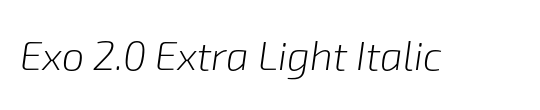Exo 2.0 Extra Light