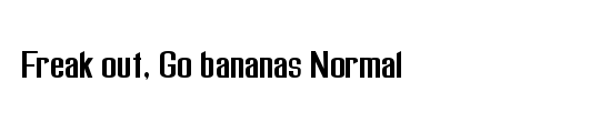 Bananas Font