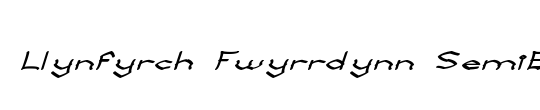 Llynfyrch Fwyrrdynn SemiBold