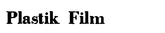 Exit font for a film