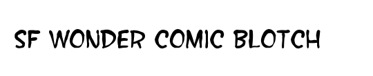 Download Sf Wonder Comic Blotch Italic Italic