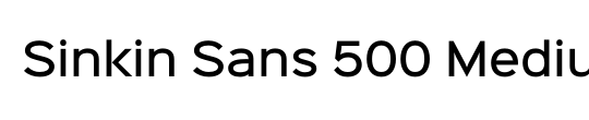 Sinkin Sans 900 X Black