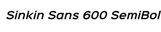 Sinkin Sans 900 X Black
