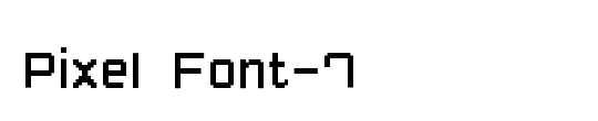 3D Thirteen Pixel Fonts