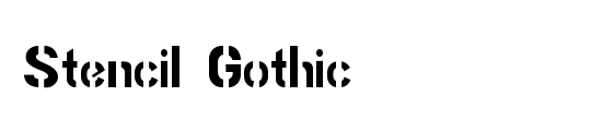 Stencil Gothic BE