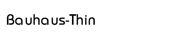 Bauhaus-Thin