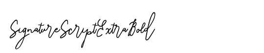 SignatureScriptExtraBold