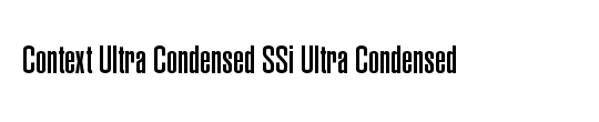 Context Ultra Condensed SSi