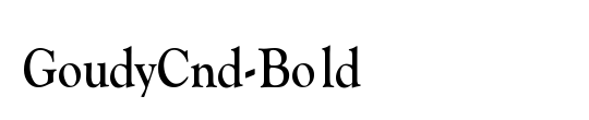 GoudyCnd-Bold