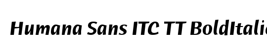 Humana Sans ITC TT