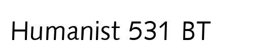 Humanst531 BT