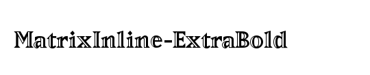 MatrixInline-ExtraBold