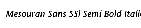 Mesouran Serif Black SSi