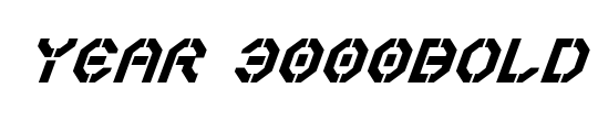 Year 3000 Bold