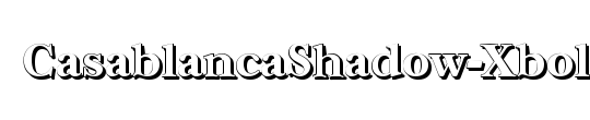 CasablancaShadow-Xbold