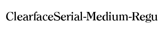 ClearfaceSerial-Medium