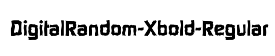 DigitalRandom-Xbold