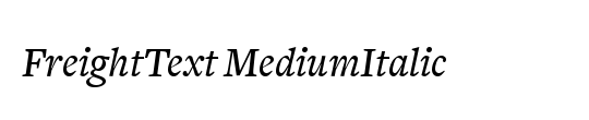 Apex Serif Medium Italic