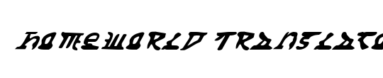 Homeworld Translator Italic