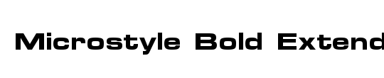 Microstyle Bold Extended ATT