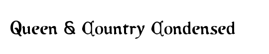 Queen & Country Condensed