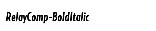 RelayComp-BoldItalic