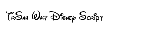 TrSah Walt Disney Script