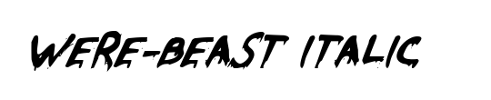 Were-Beast Italic