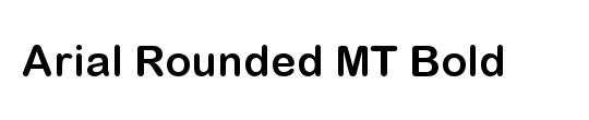 arial rounded mt bold normal