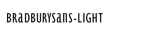 BradburySans-Light