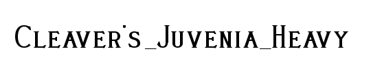 Cleaver's_Juvenia_Heavy