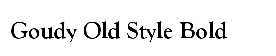 Goudy Old Style Font For Mac