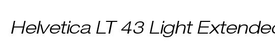 Helvetica LT Light