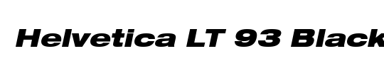 Helvetica LT Black