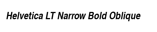 Helvetica Narrow CE