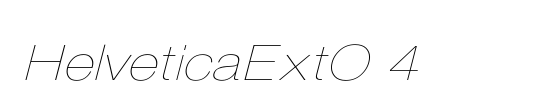HelveticaExtO 4