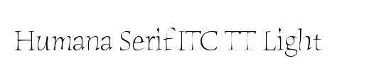 Humana Serif ITC Std