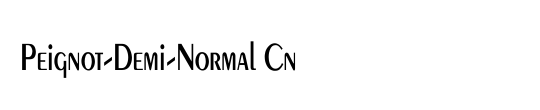 Peignot-Demi-Normal Cn