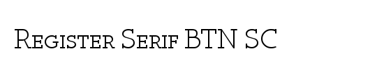 Register Serif BTN SC