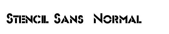 Stencil Sans